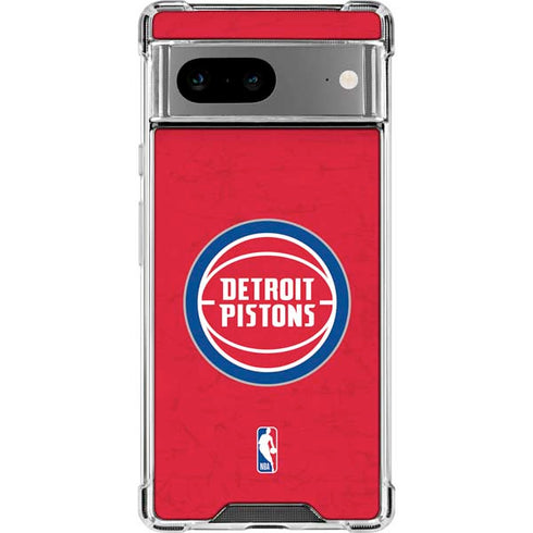 NBA Detroit Pistons Distressed Google Pixel 8 Clear Case
